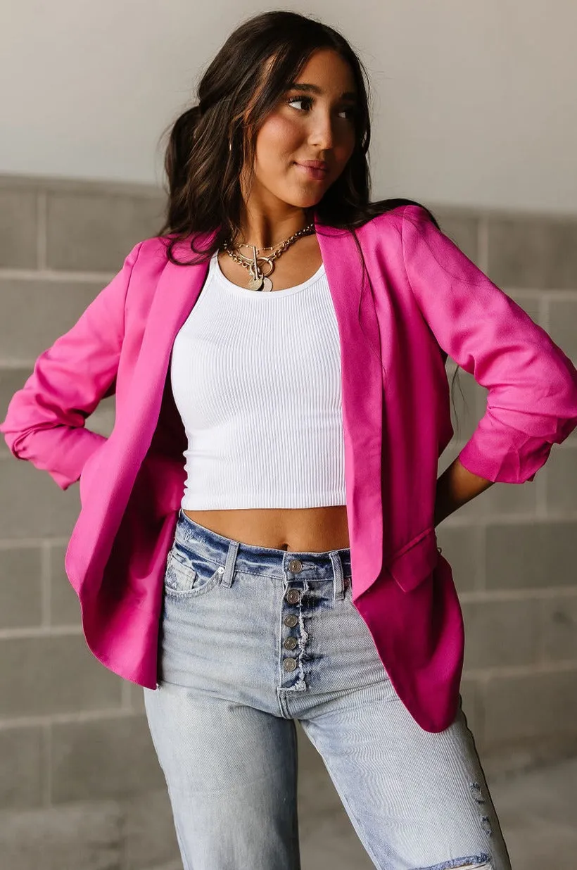 Cassie Blazer - Hot Pink