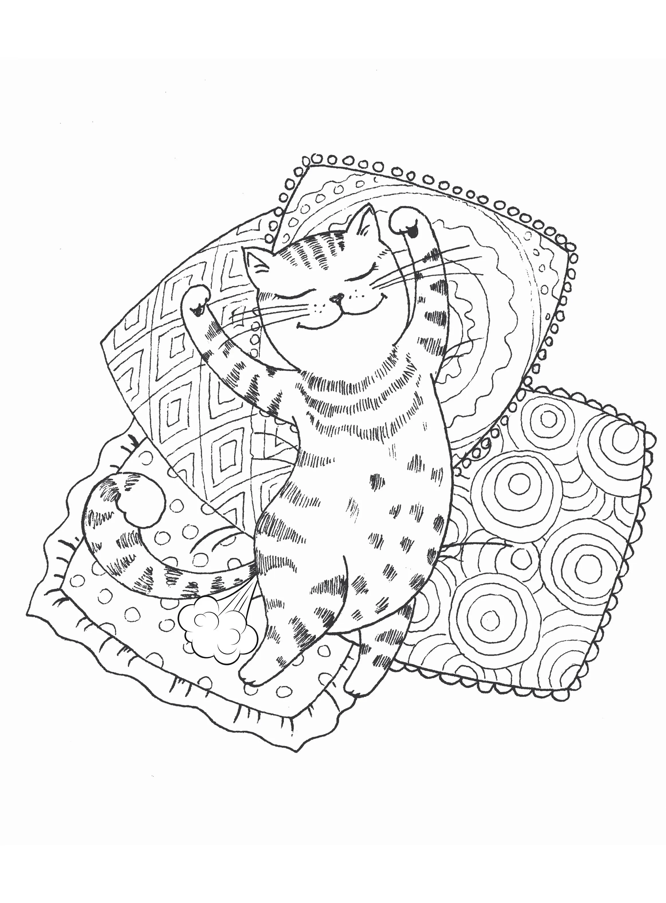 Cat Farts - Coloring Book Volume 7 Includes 47 Pawesome Prints Ready To Frame