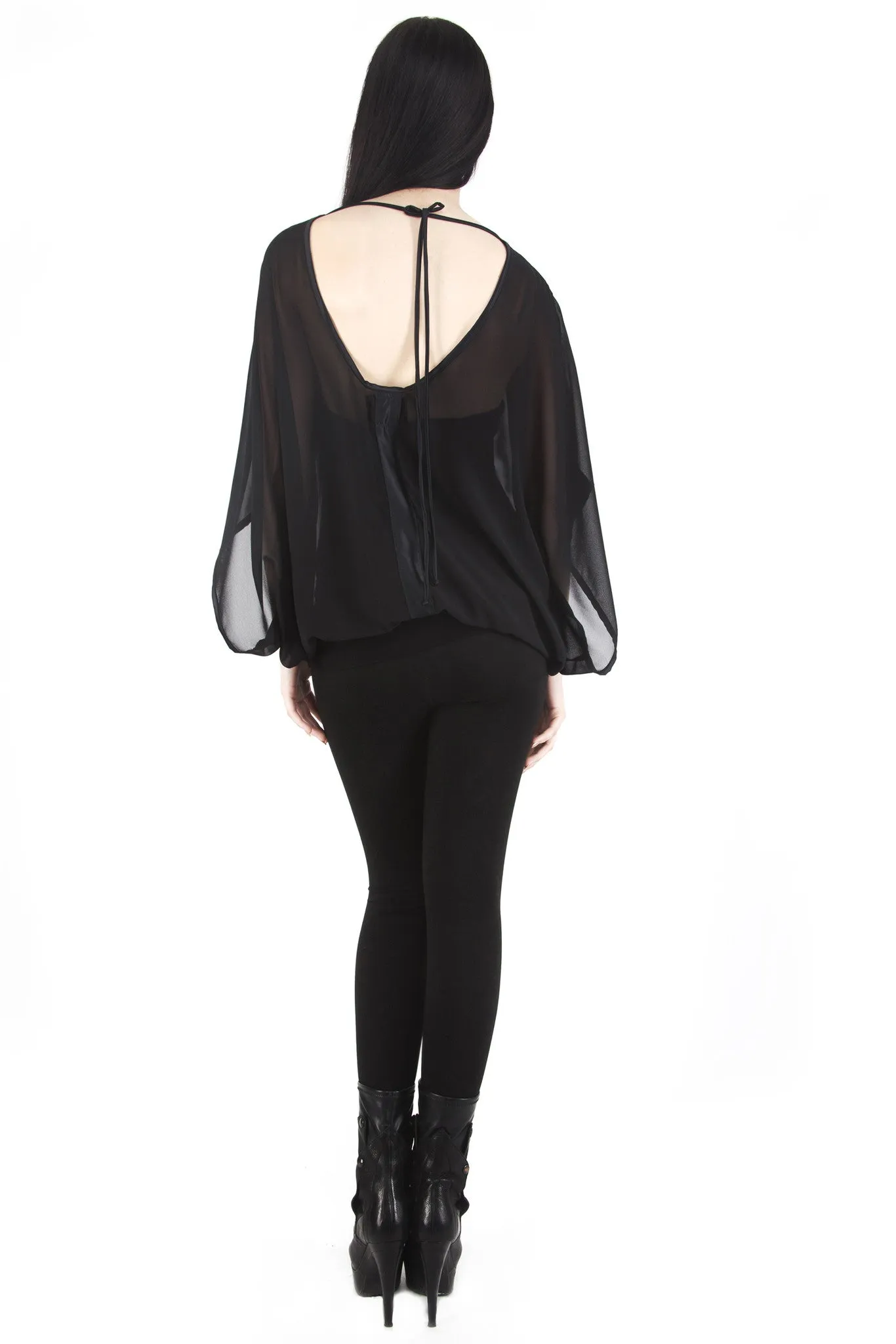 chiffon  kimono top