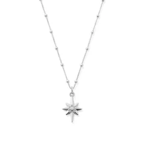 ChloBo Lucky Star Bobble Chain Silver Necklace