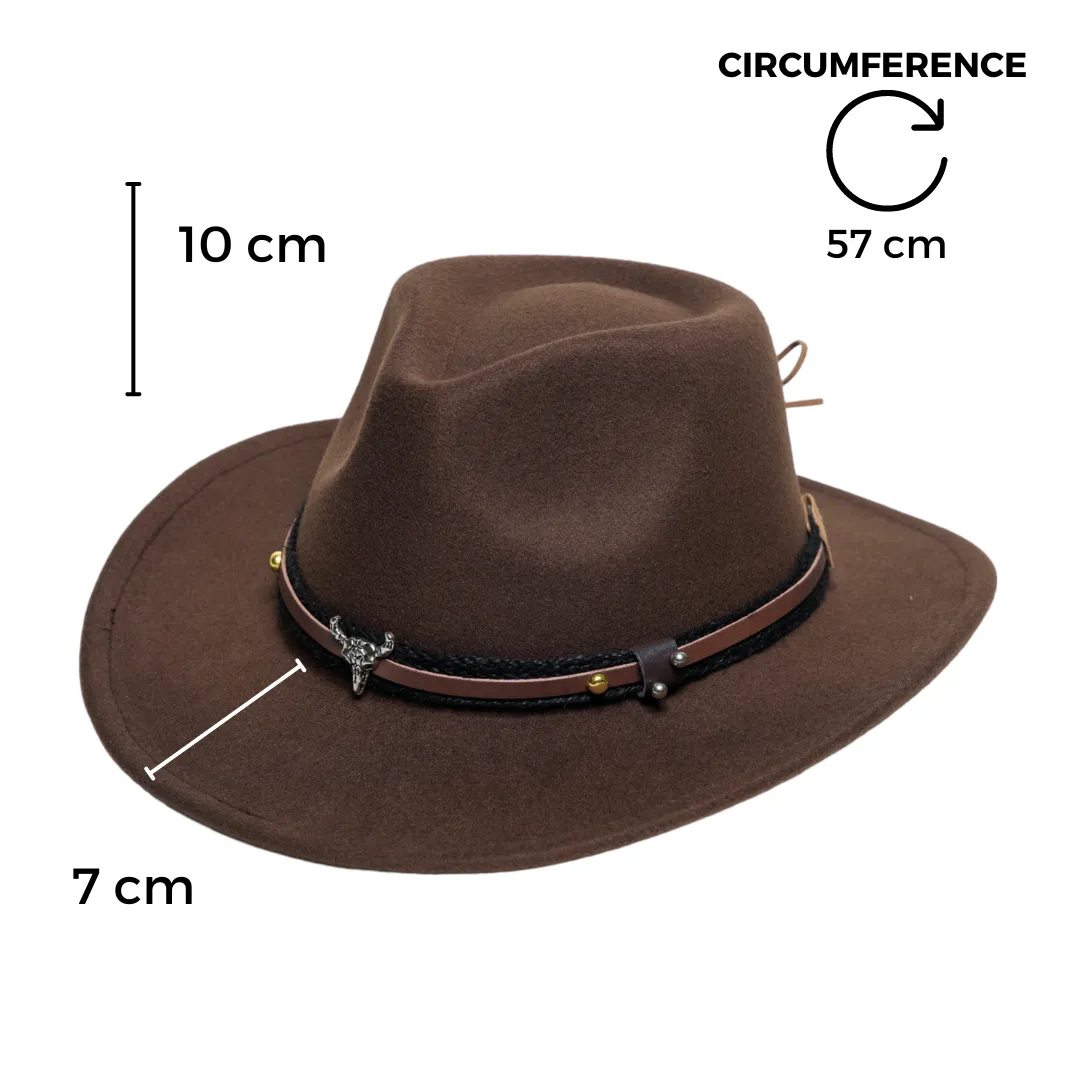 Chokore American Cowhead Cowboy Hat (Brown)