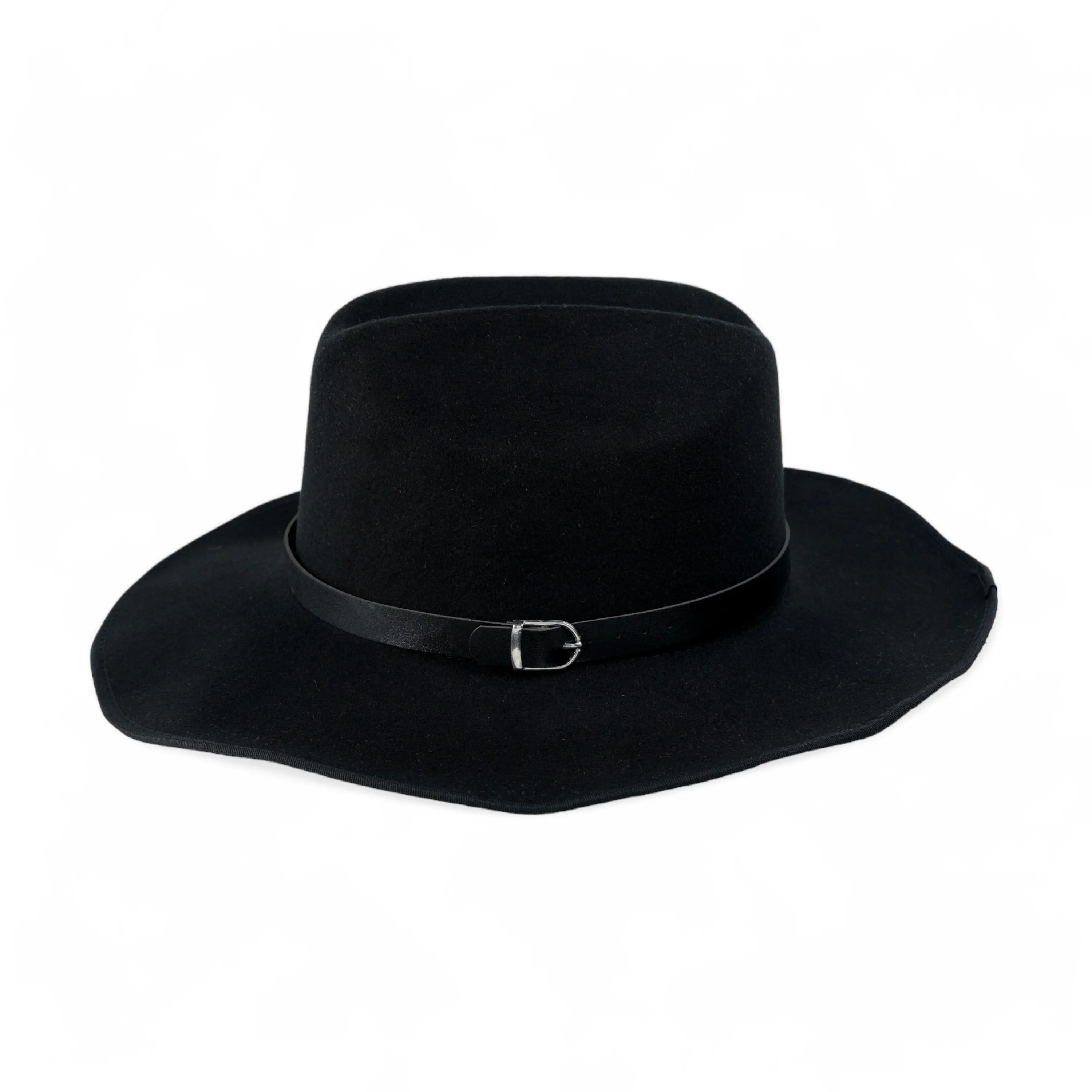 Chokore Cowboy Hat with Black Belt (Black)