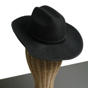 Chokore Cowboy Hat with Black Belt (Black)