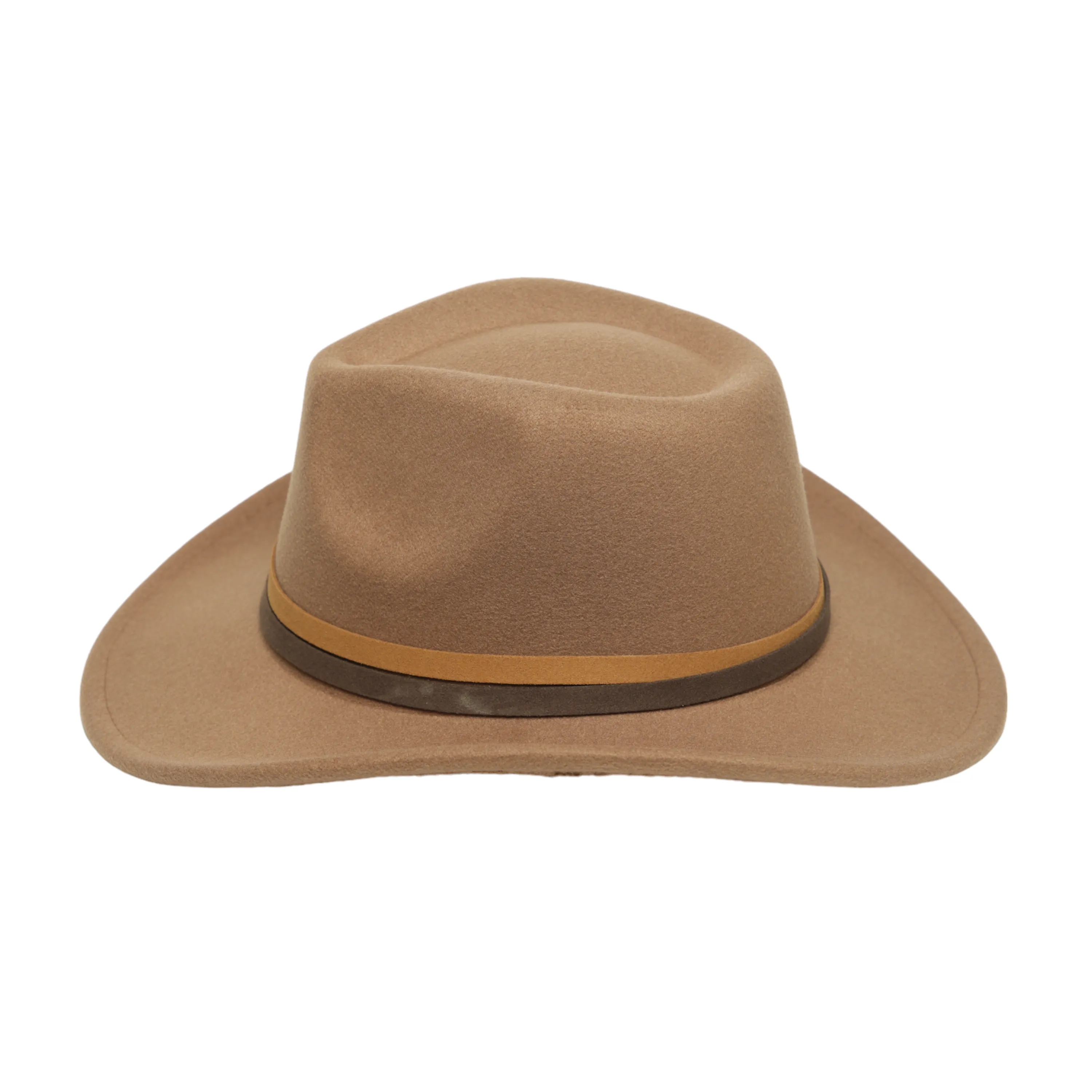 Chokore cowboy Hat with dual tone band(khaki)