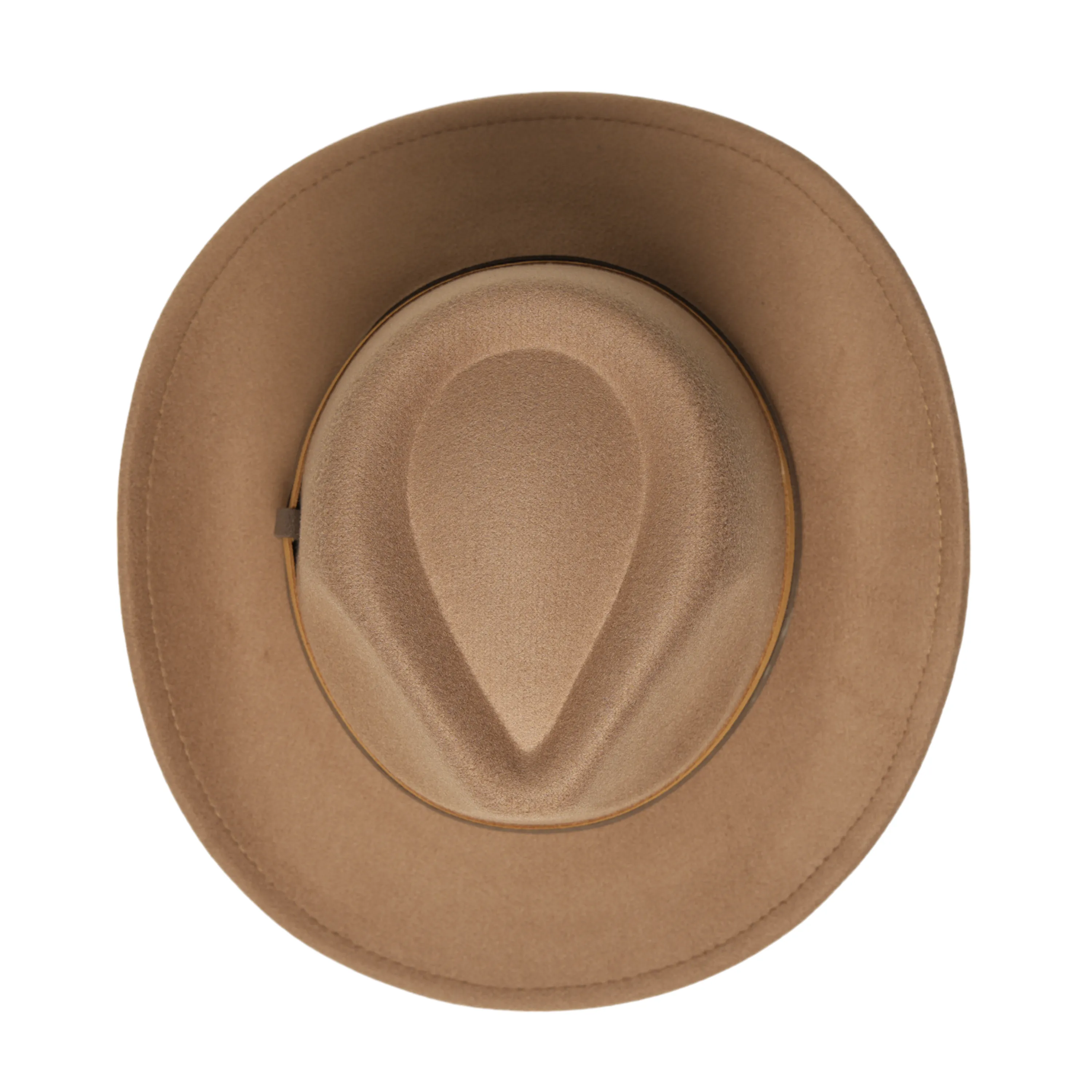 Chokore cowboy Hat with dual tone band(khaki)