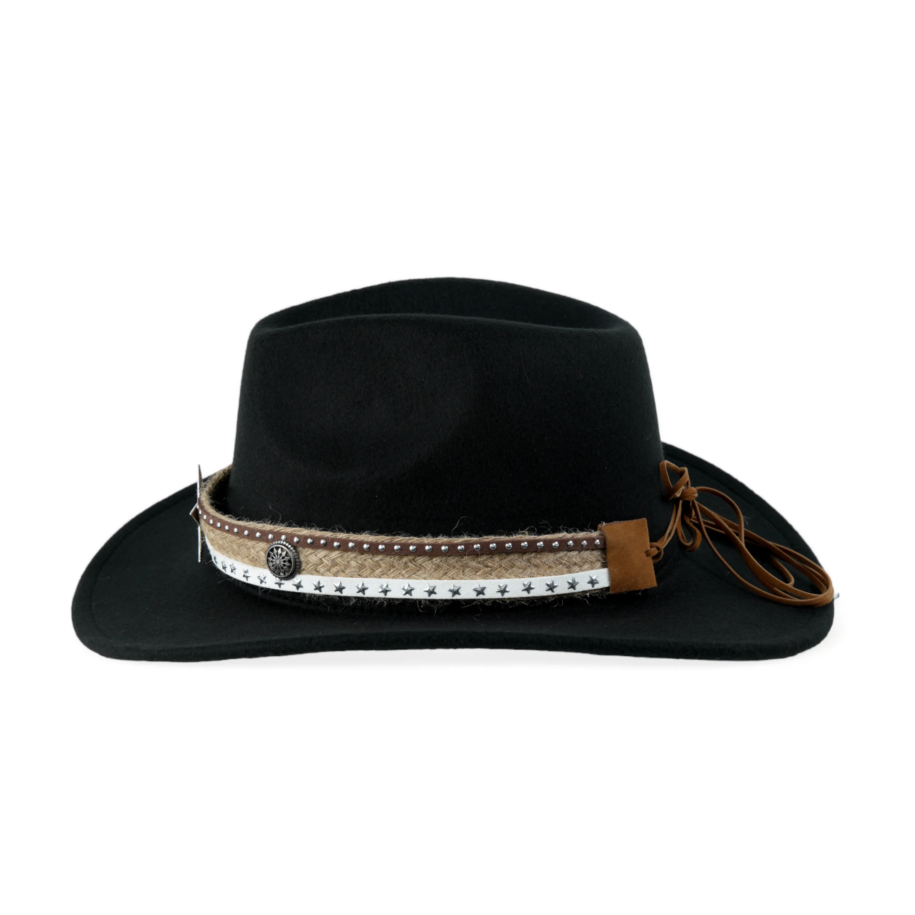 Chokore Cowboy Hat with Jute Band (Black)