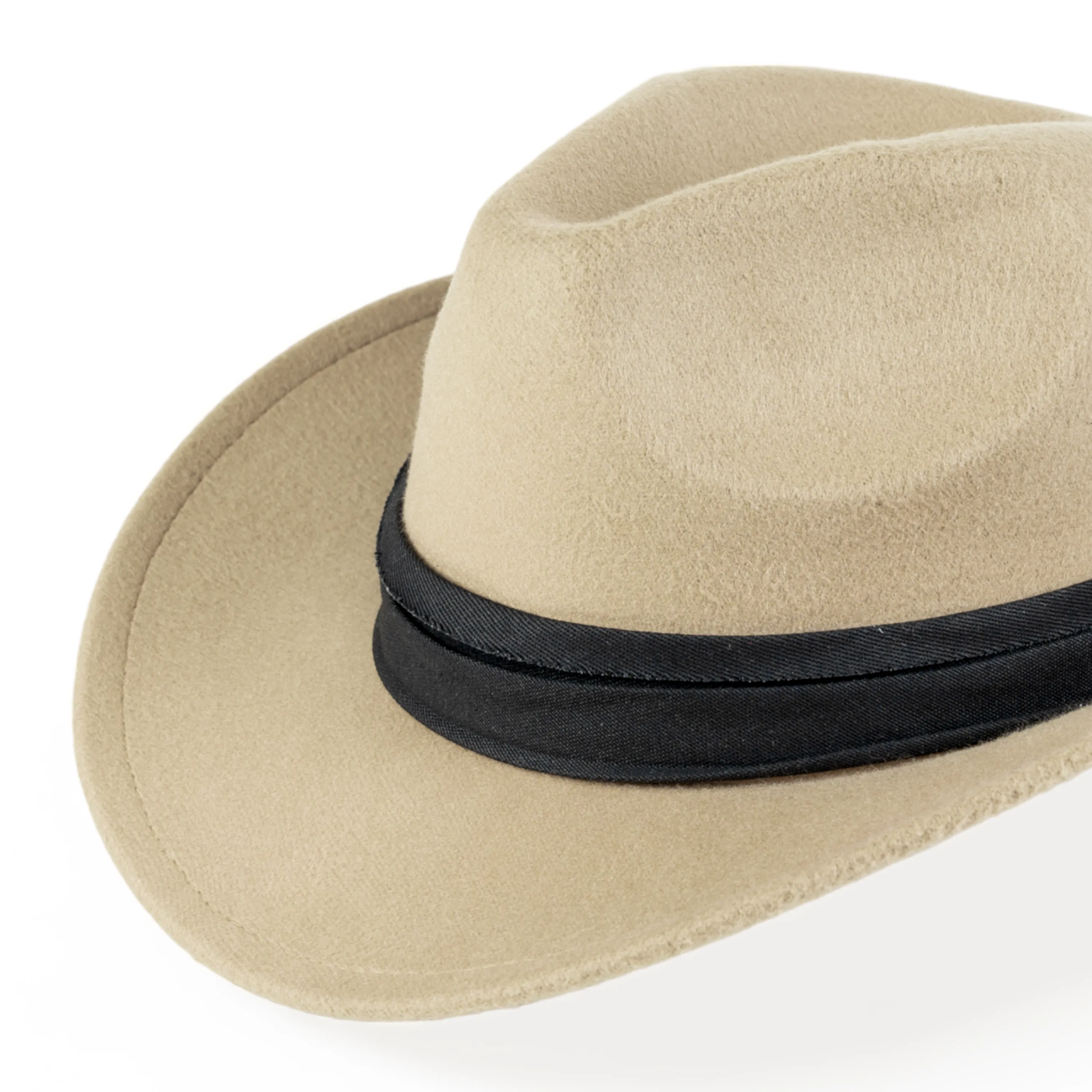 Chokore Cowboy Hat with Ribbon (Beige)