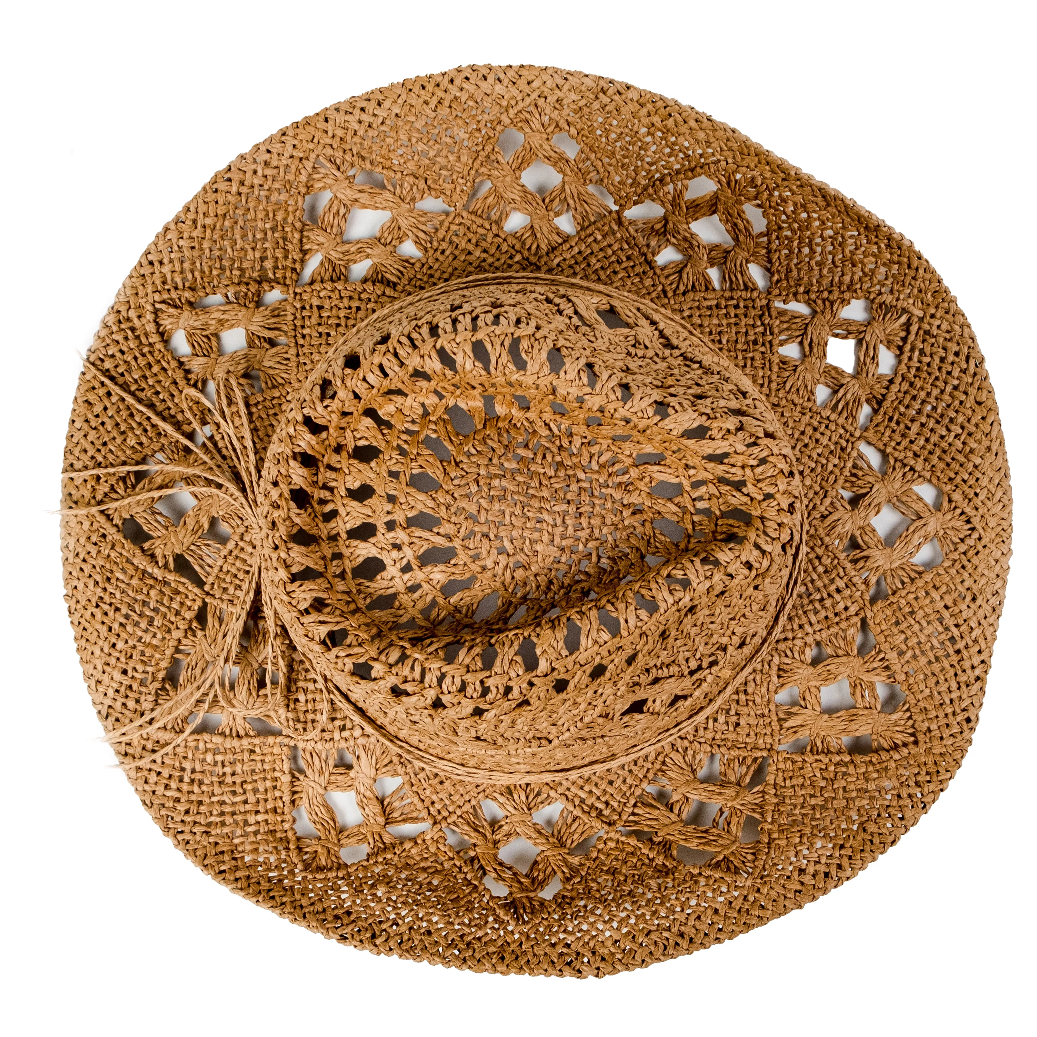 Chokore Handcrafted Straw Cowboy Hat (Khaki)