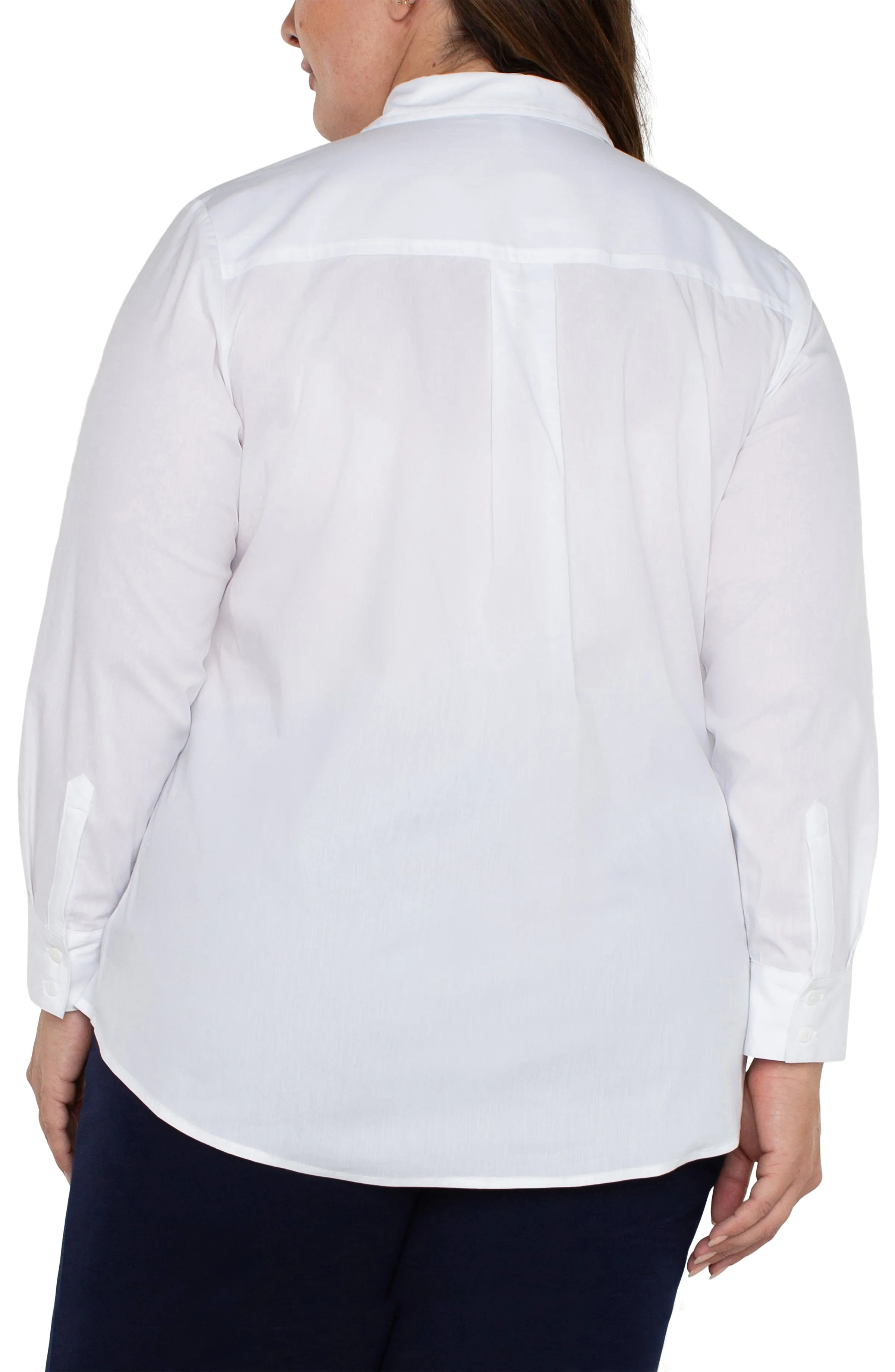 CLASSIC BUTTON FRONT POPLIN SHIRT