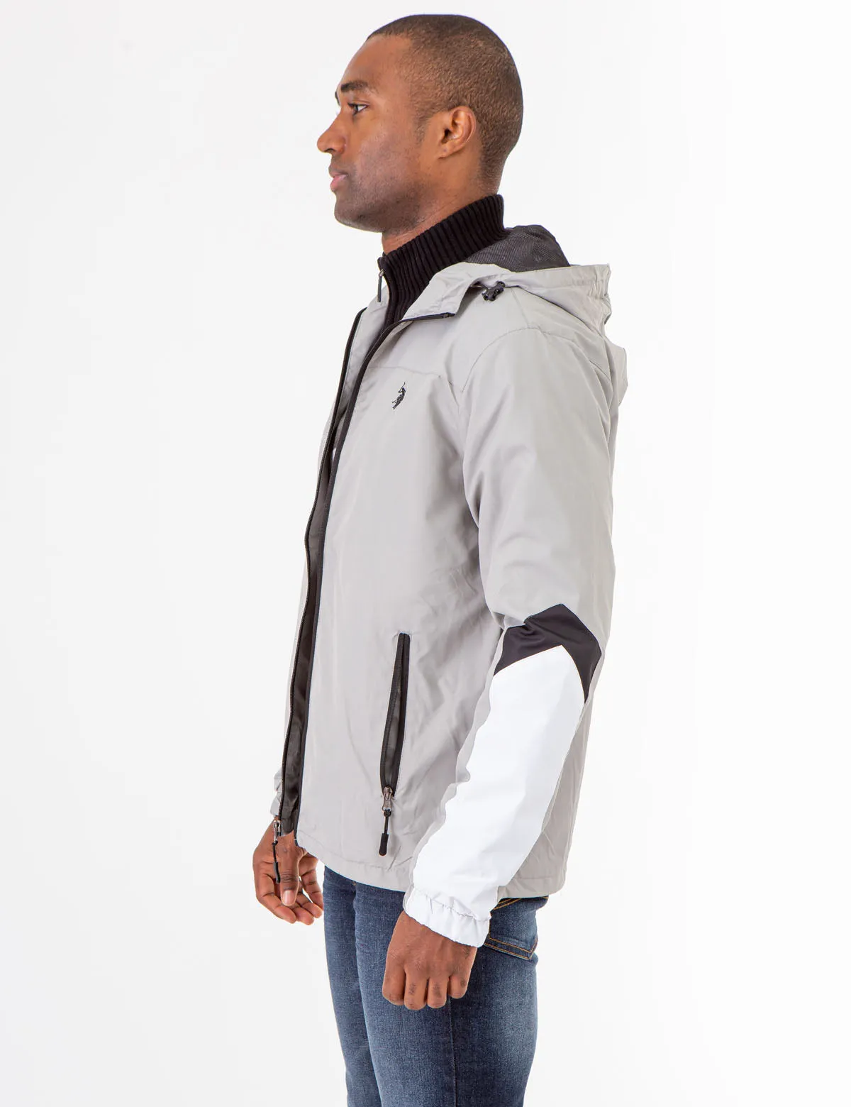 COLORBLOCK HOODED JACKET