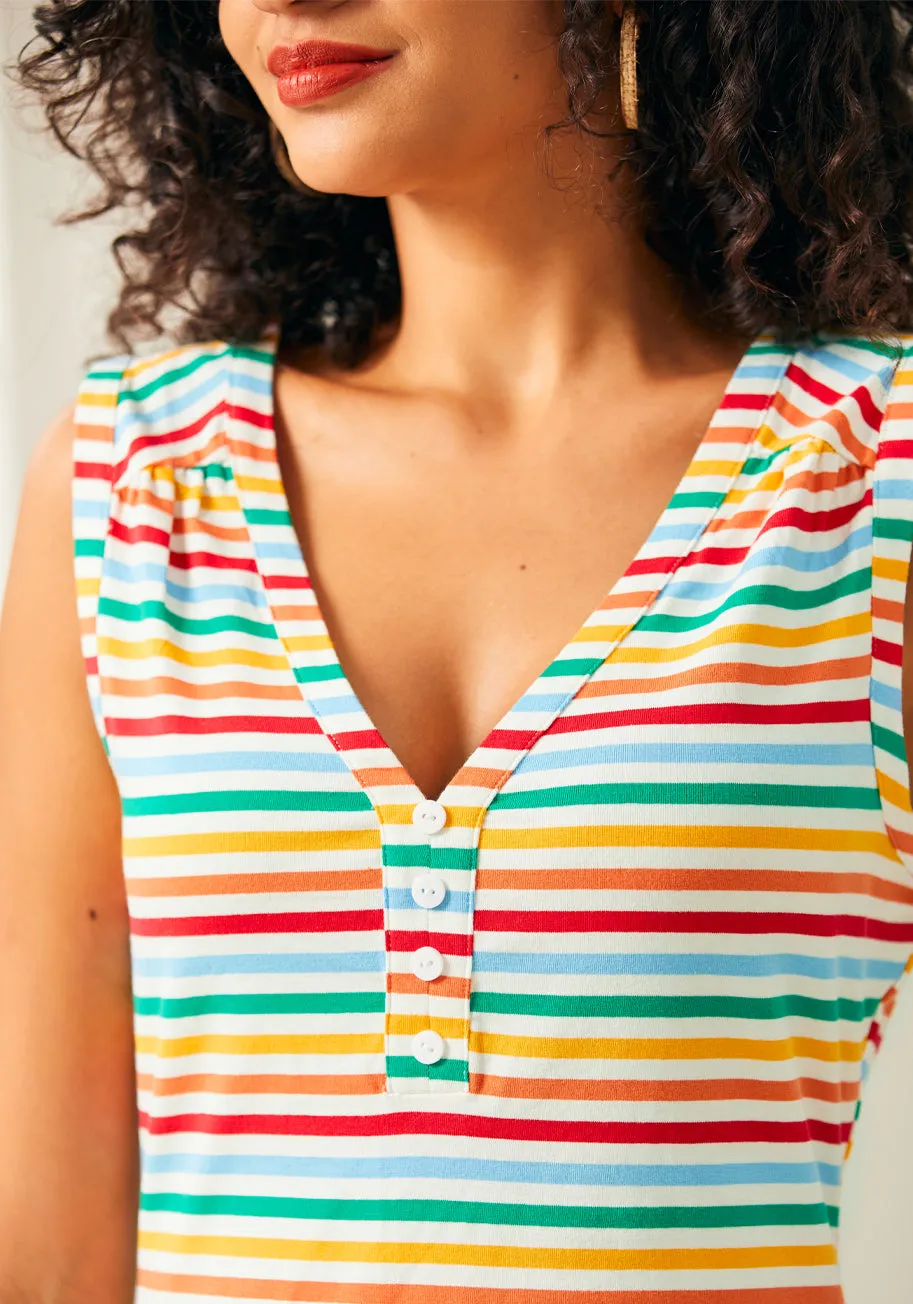 Colorful Commute Top