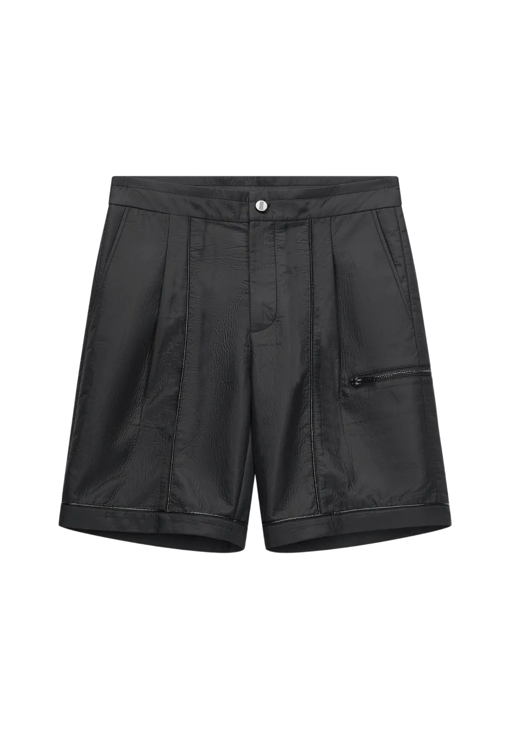 Composite Fabric Zipper Shorts