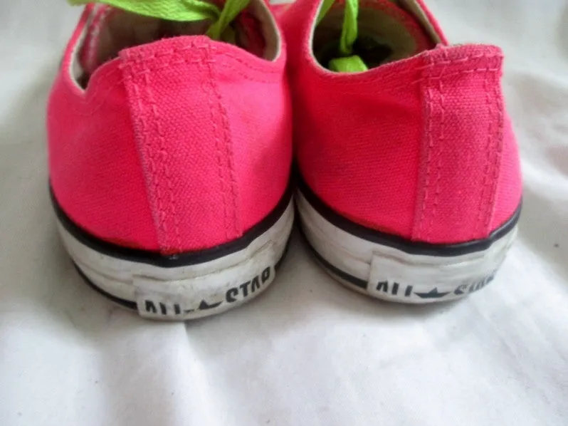 CONVERSE ALL STAR Sneaker Trainer Athletic Sports Shoe HOT PINK Mens 5 Womens 7