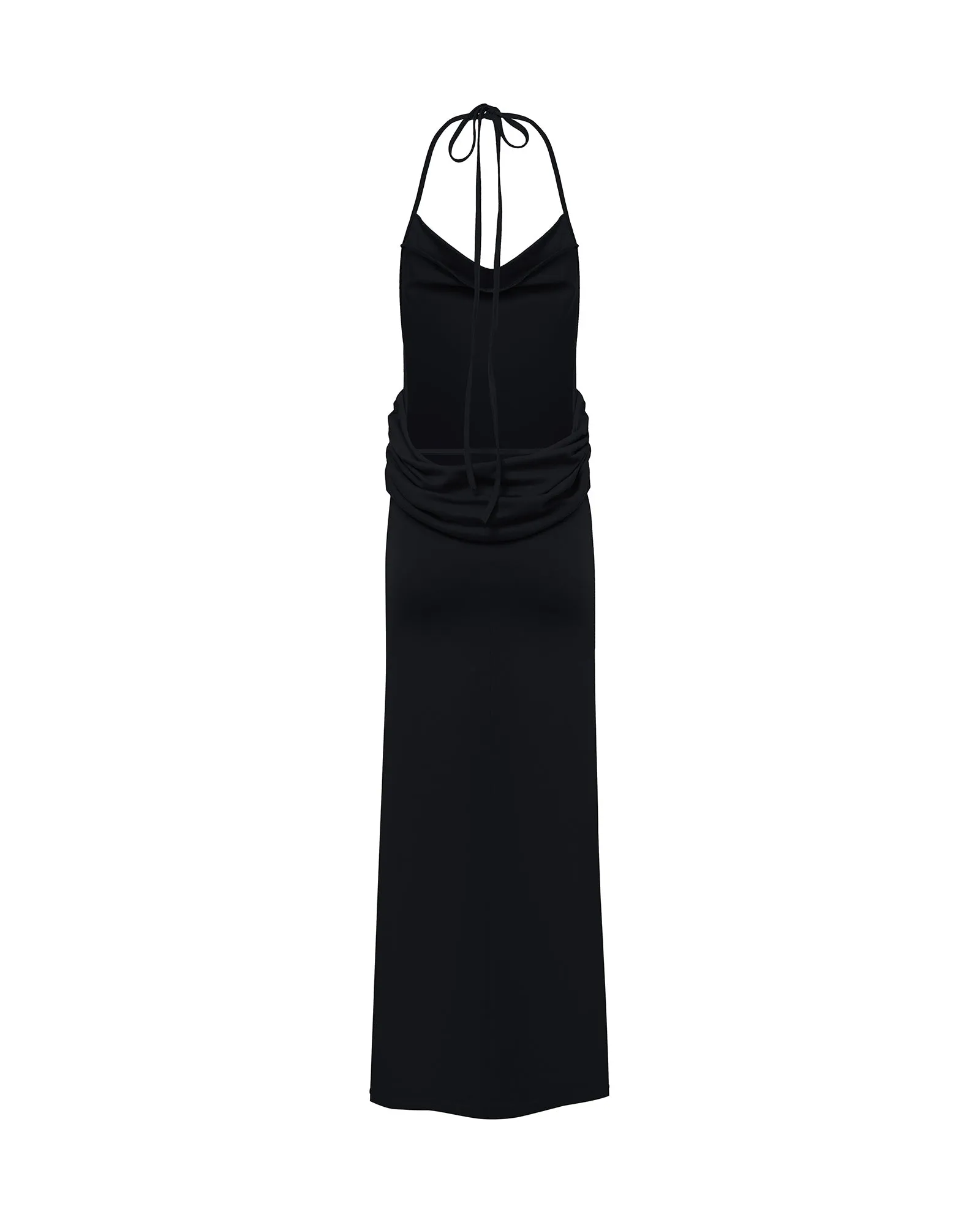 Convertible Slit Halter Dress