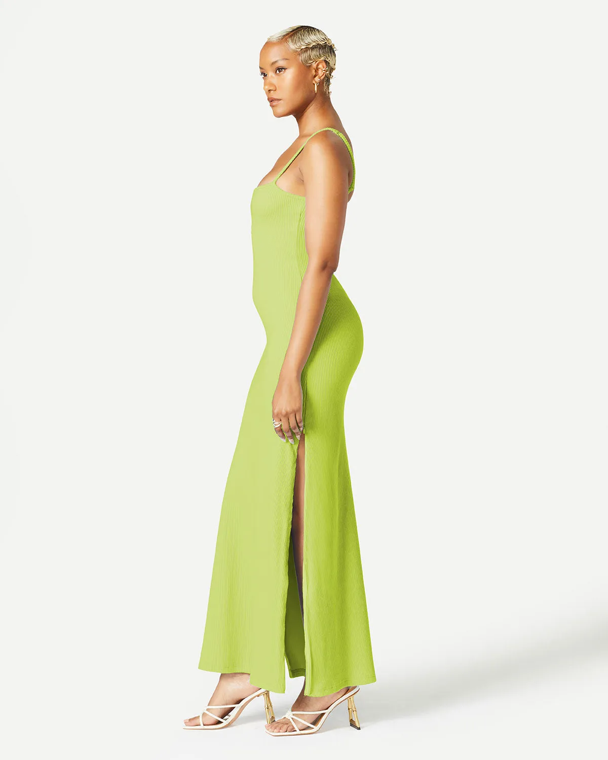 Convertible Slit Maxi Dress