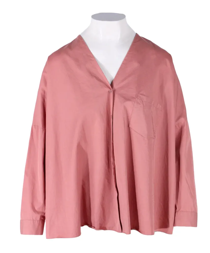 Cos Blush Pink Cotton Long Sleeve Shirt | 36/S