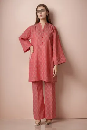 Cotton Jacquard Stitched 2 Piece (Shirt/Trouser)