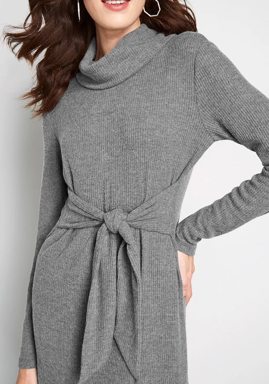 Cowl On Me Sweater Dress