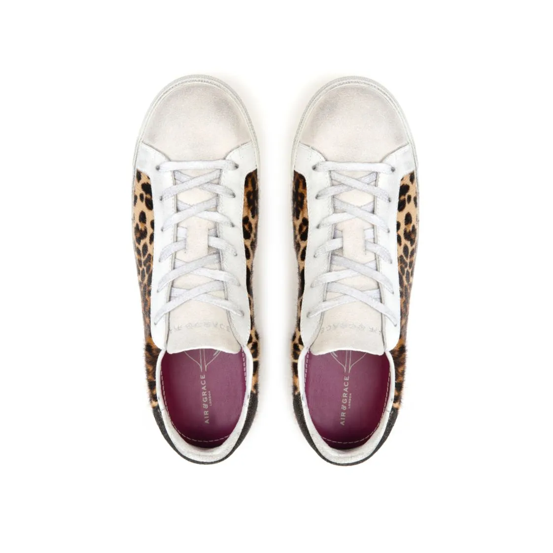 Cru: Leopard Print Trainers