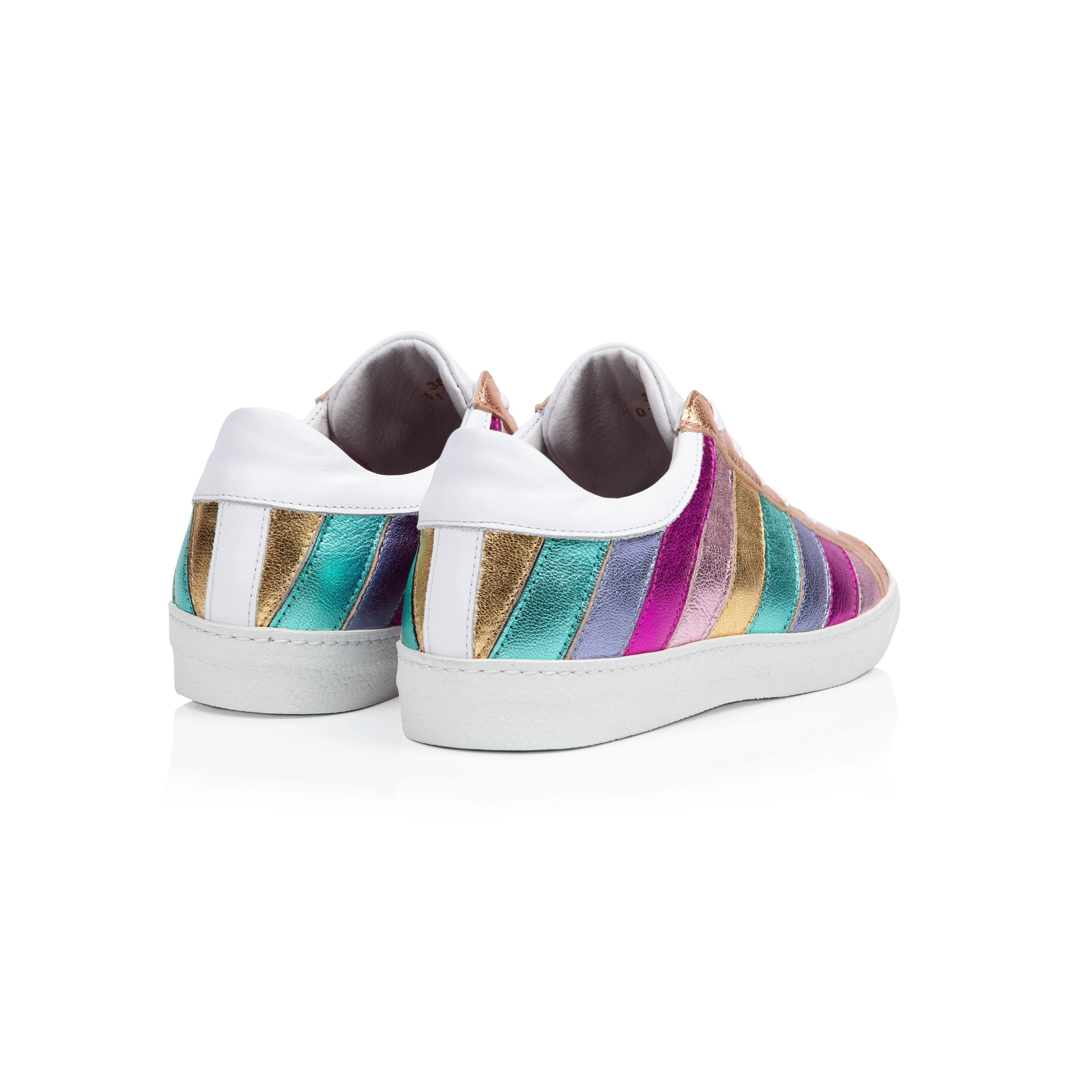 Cru Rainbow: Metallic Trainers