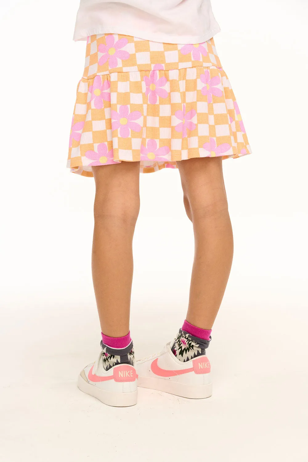 Daisy Check Skirt