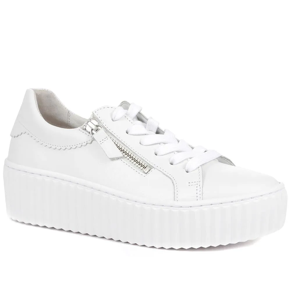 Dolly Leather Platform Trainers - GAB35502 / 321 585