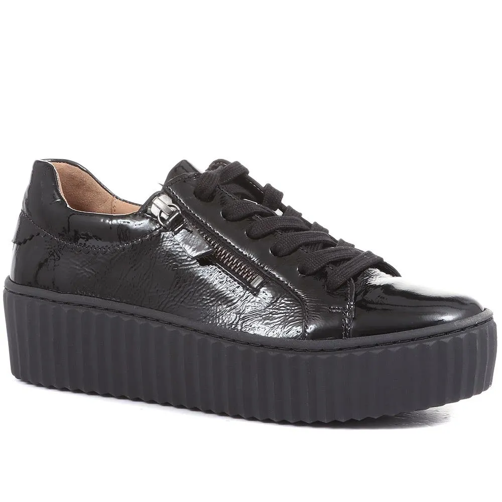 Dolly Leather Platform Trainers - GAB35502 / 321 585