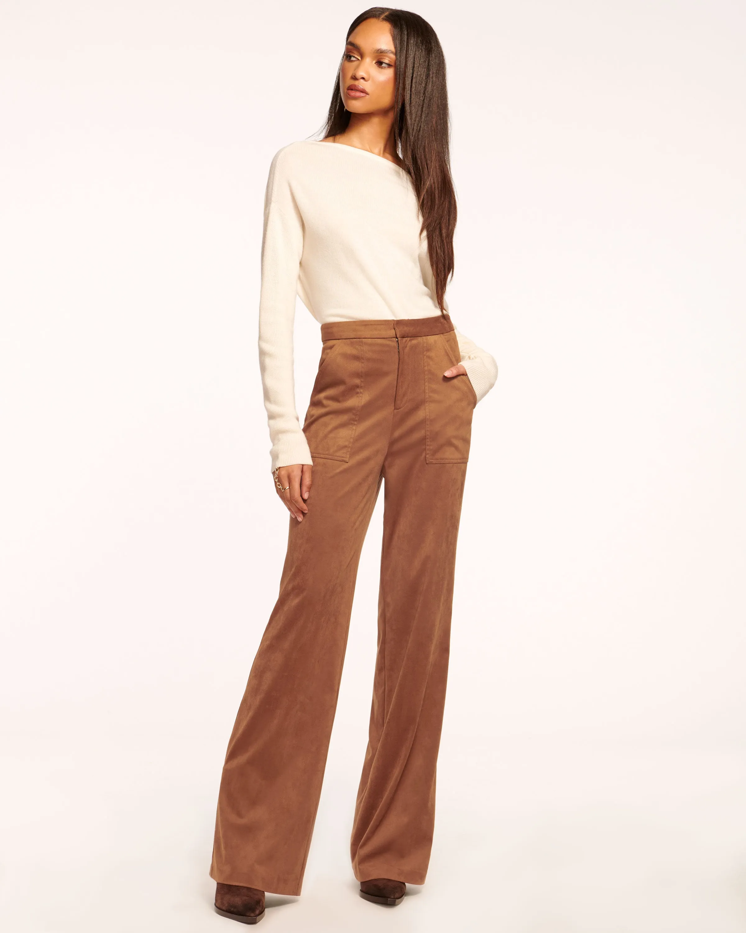 Edwina Faux Suede Trouser