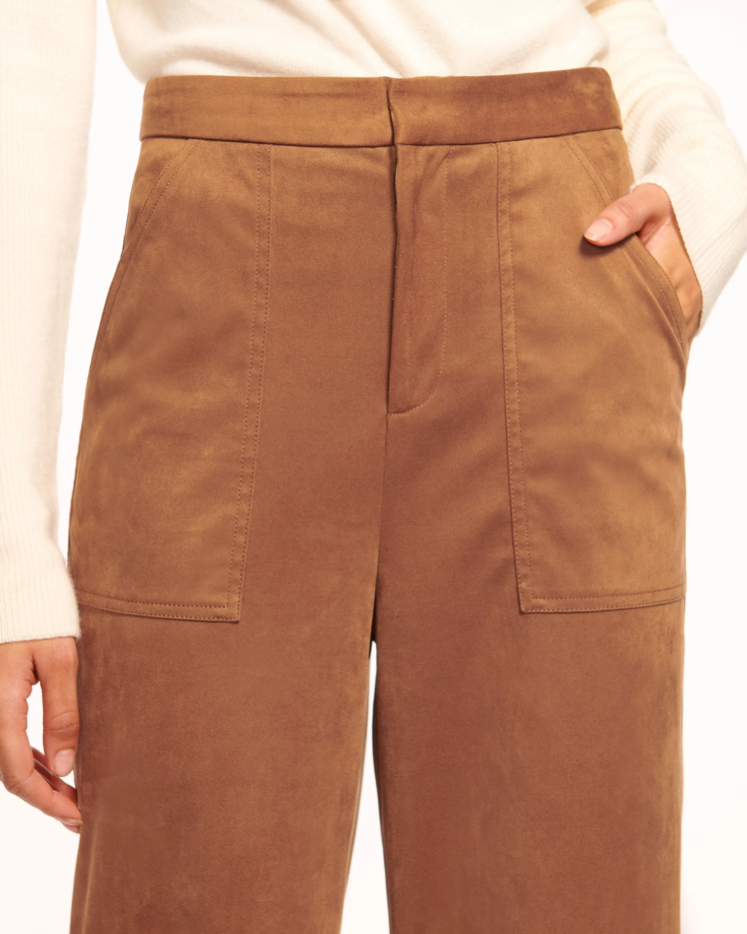 Edwina Faux Suede Trouser