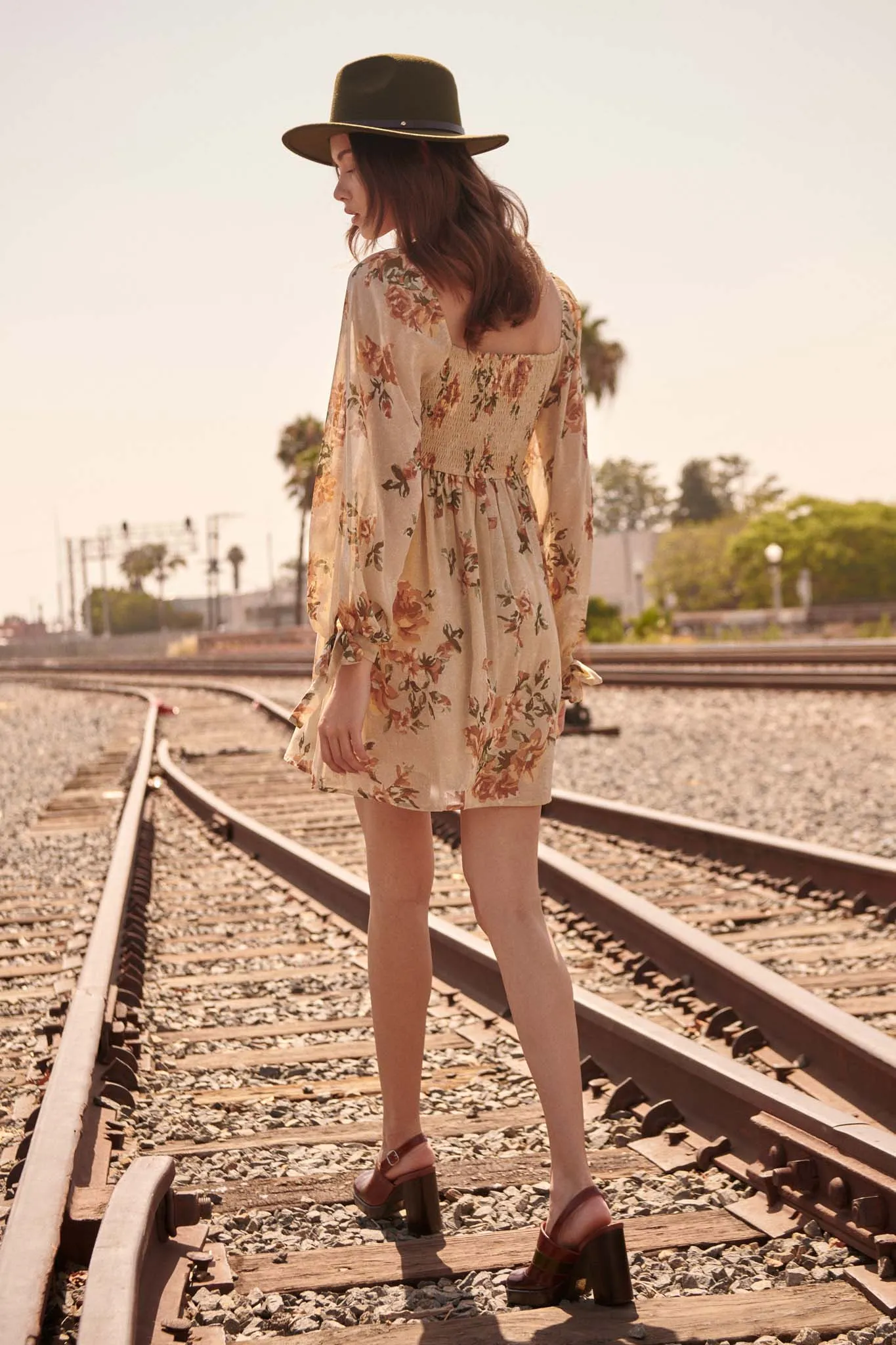 Enchanting Blooms Floral Chiffon Mini Dress