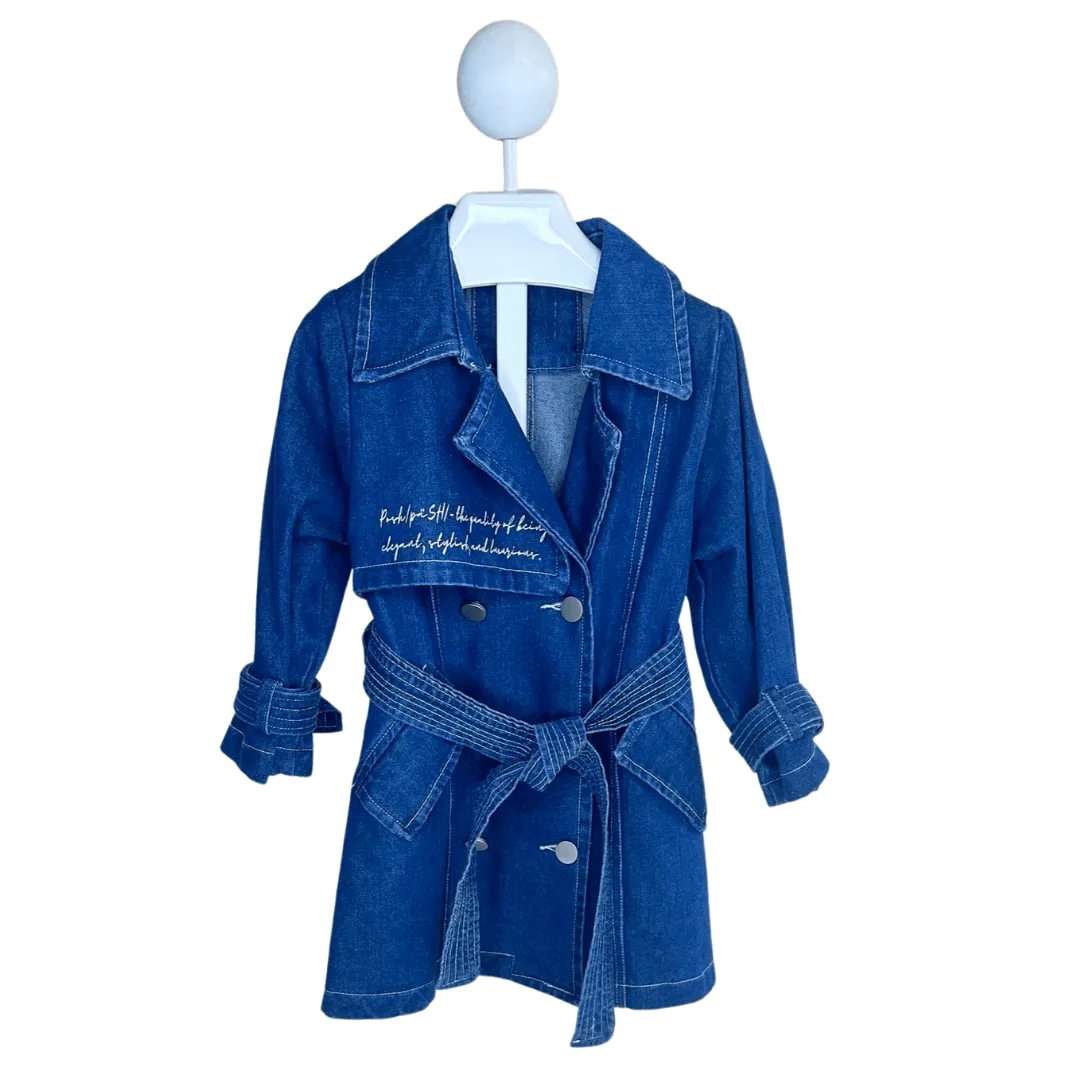 Fifth Avenue Denim Trench Coat