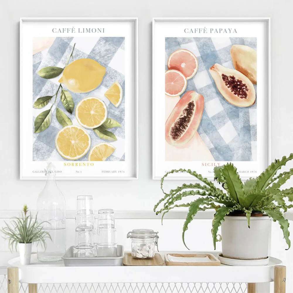 Galleria Del Cibo | Caffe Limoni II - Art Print by Vanessa