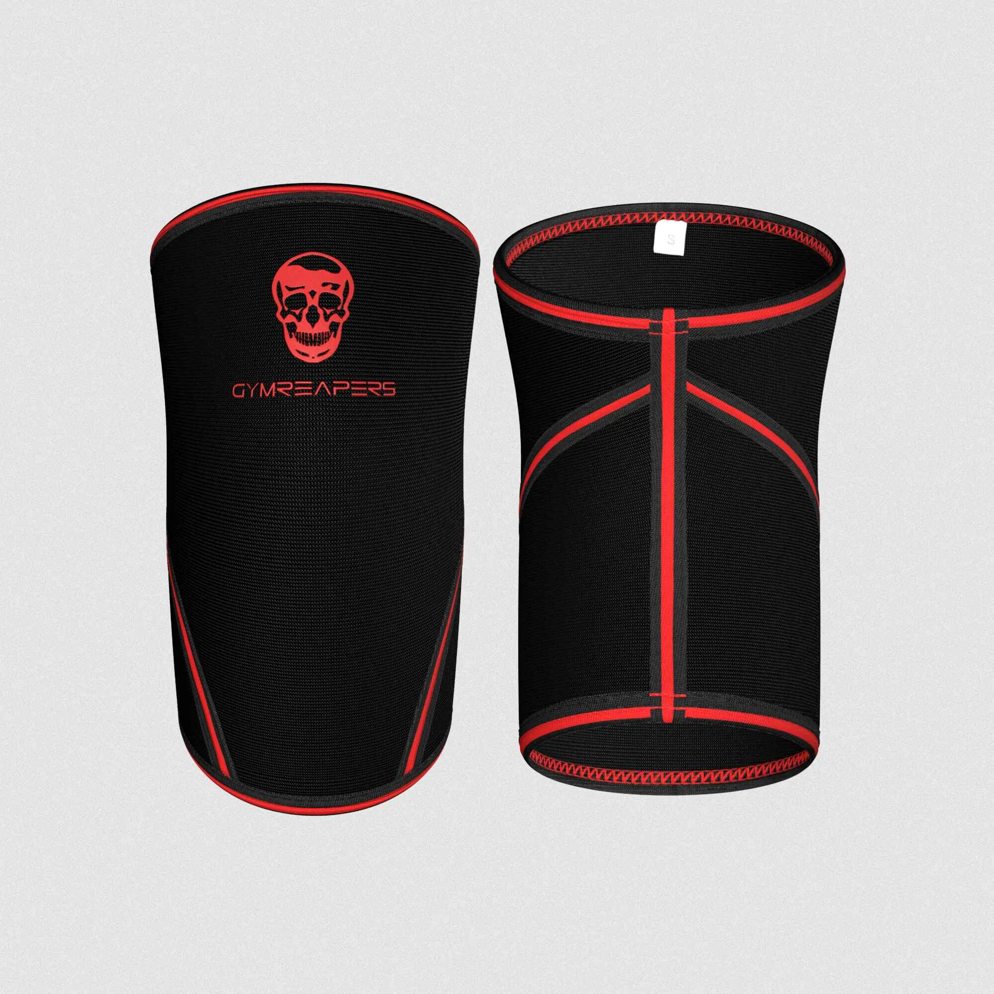 Gymreapers 7MM Knee Sleeves - Black/Red