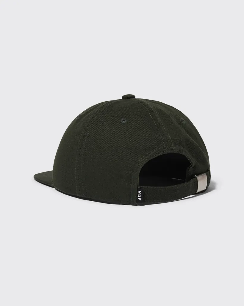 Huf Distressed Logo 5 Panel Hat - Hunter Green