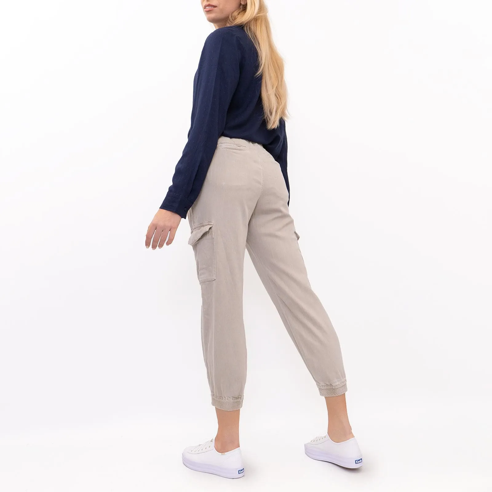 Hush 6-Pockets Cargo Elasticated Tapered Leg Trousers