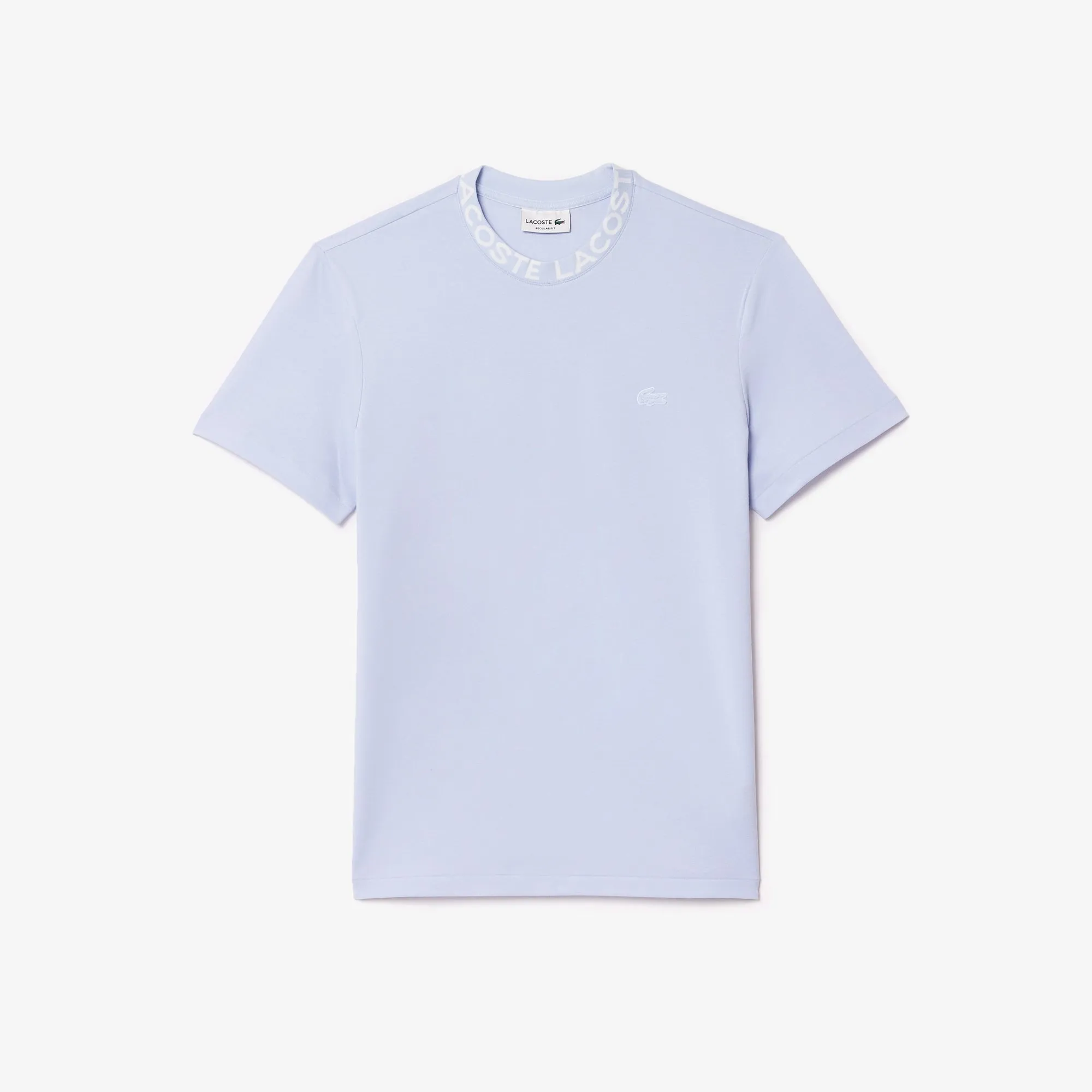 Jacquard Neck Piqué T-shirt