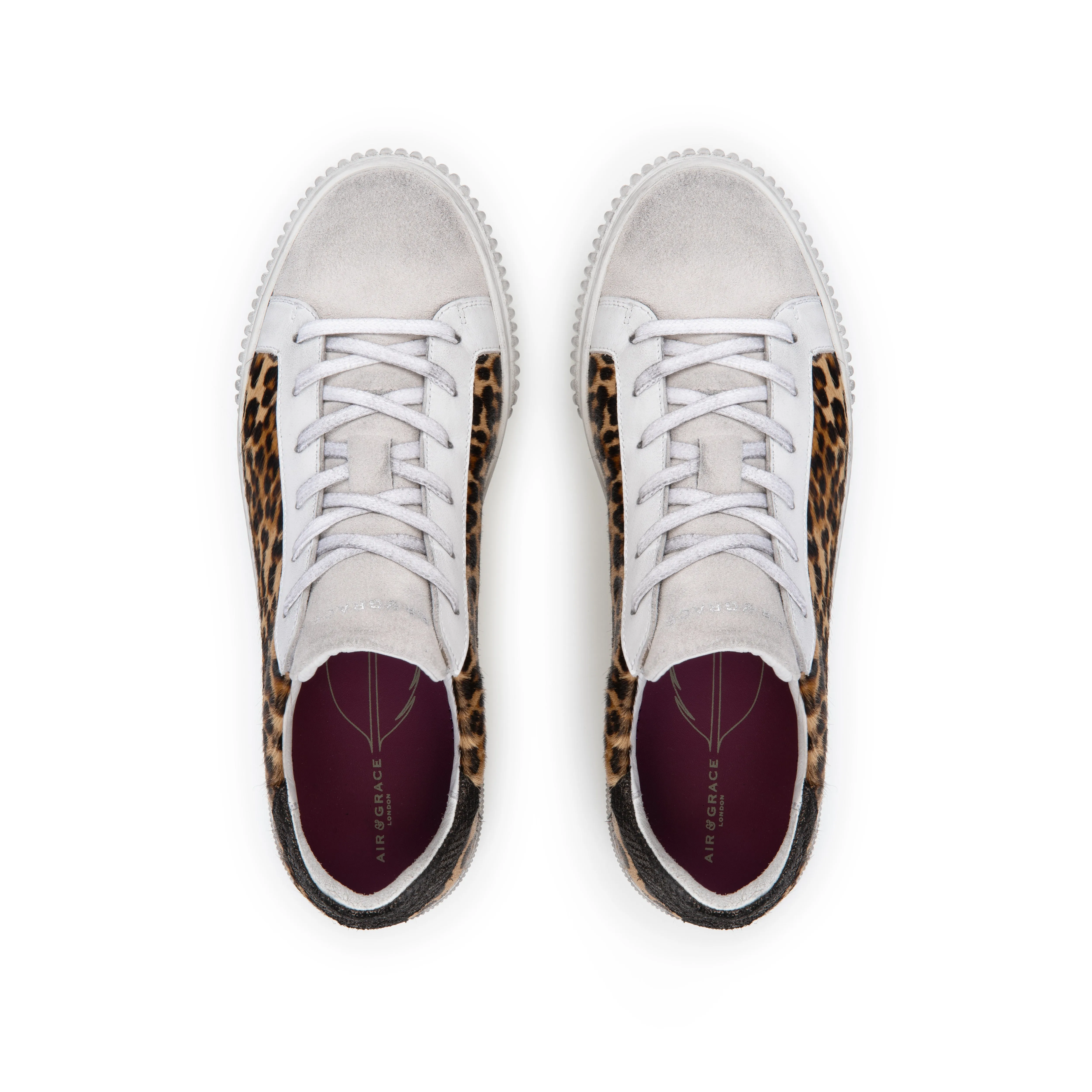 Jolie: Leopard Print Trainers