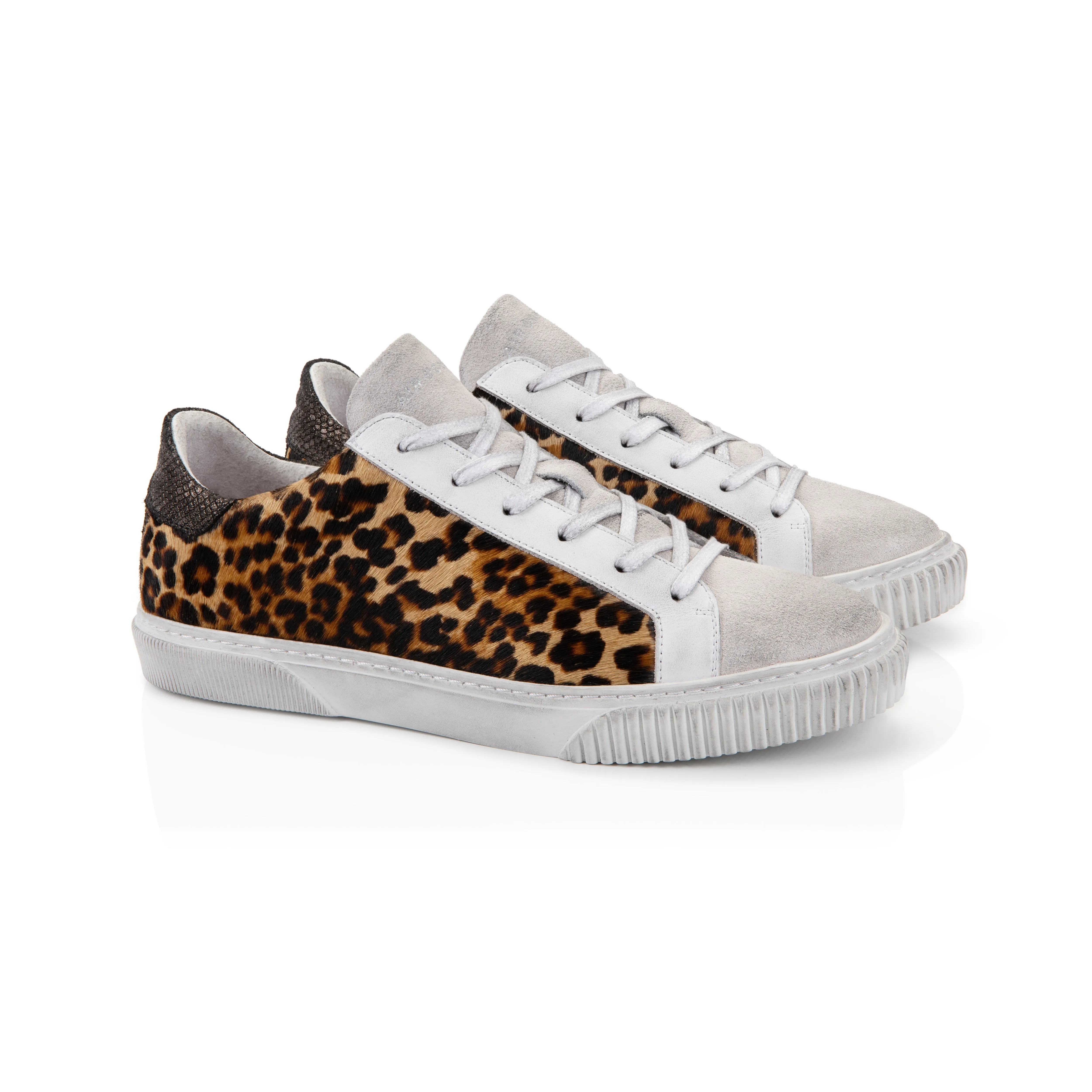 Jolie: Leopard Print Trainers