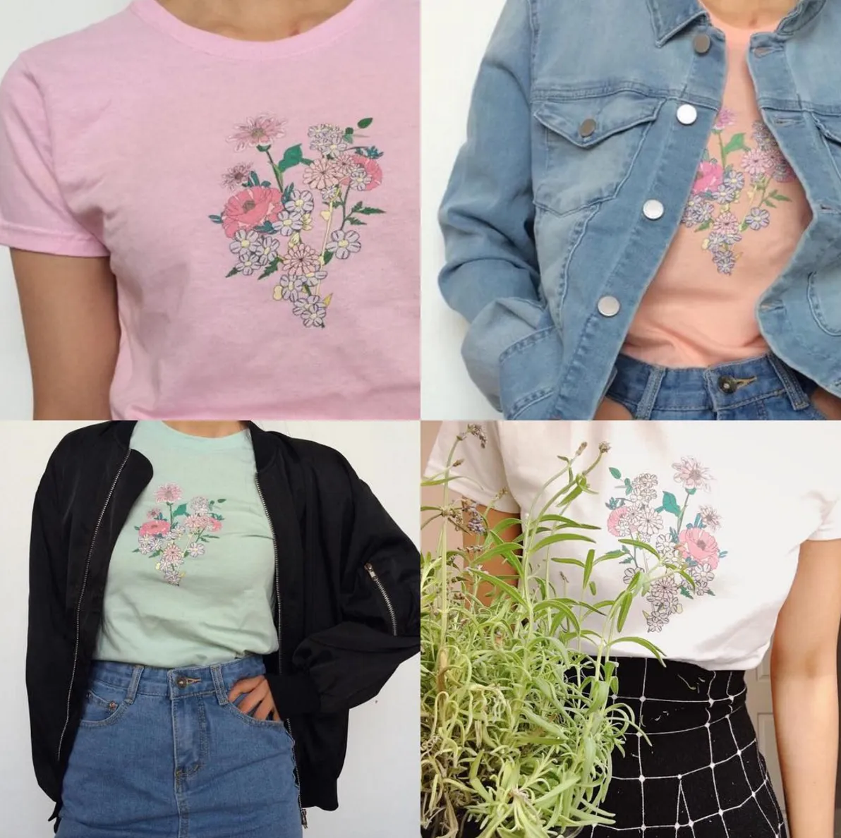 Just take these flowers Lady Tee