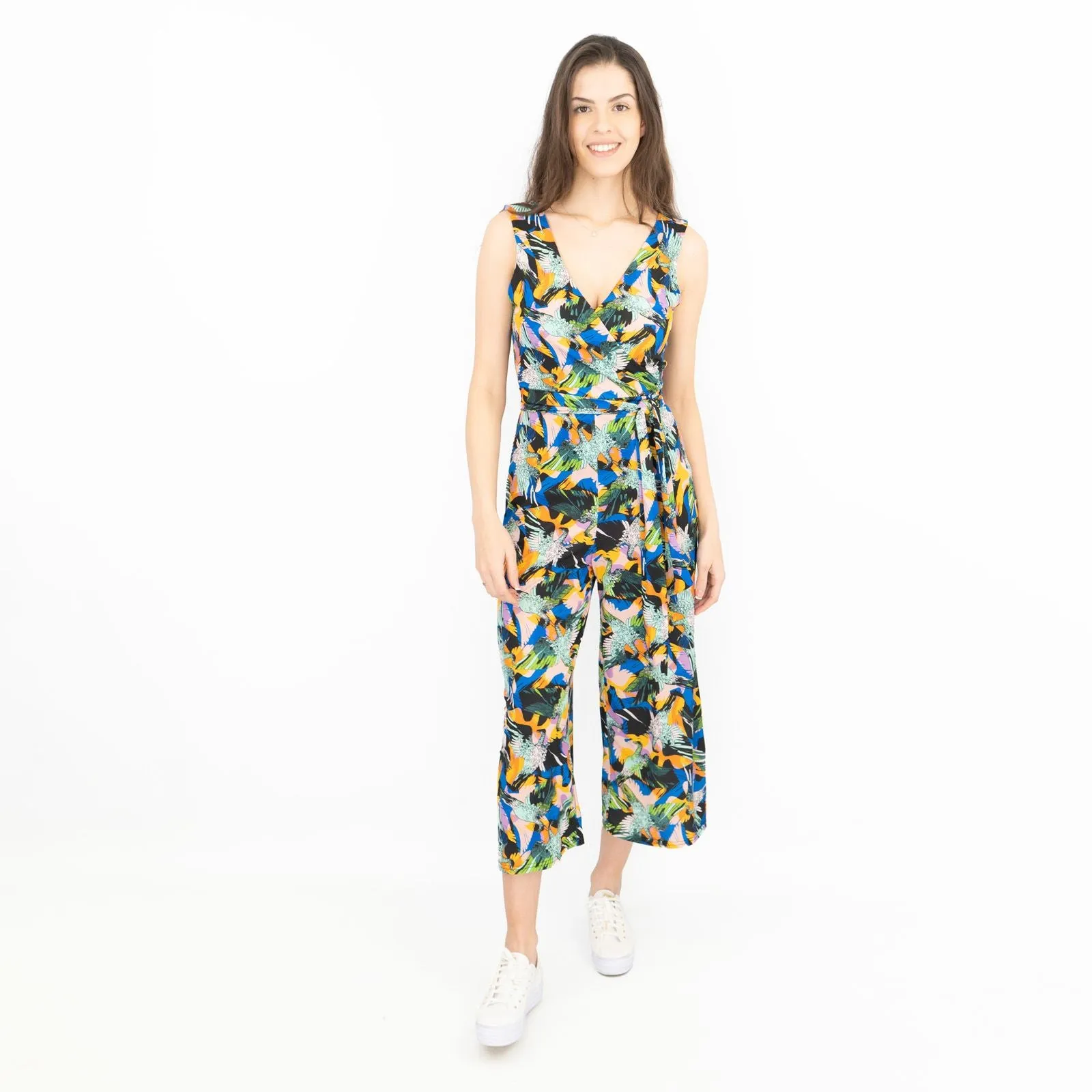 Karen Millen Floral  Sleeveless Wide Leg Summer Jumpsuits