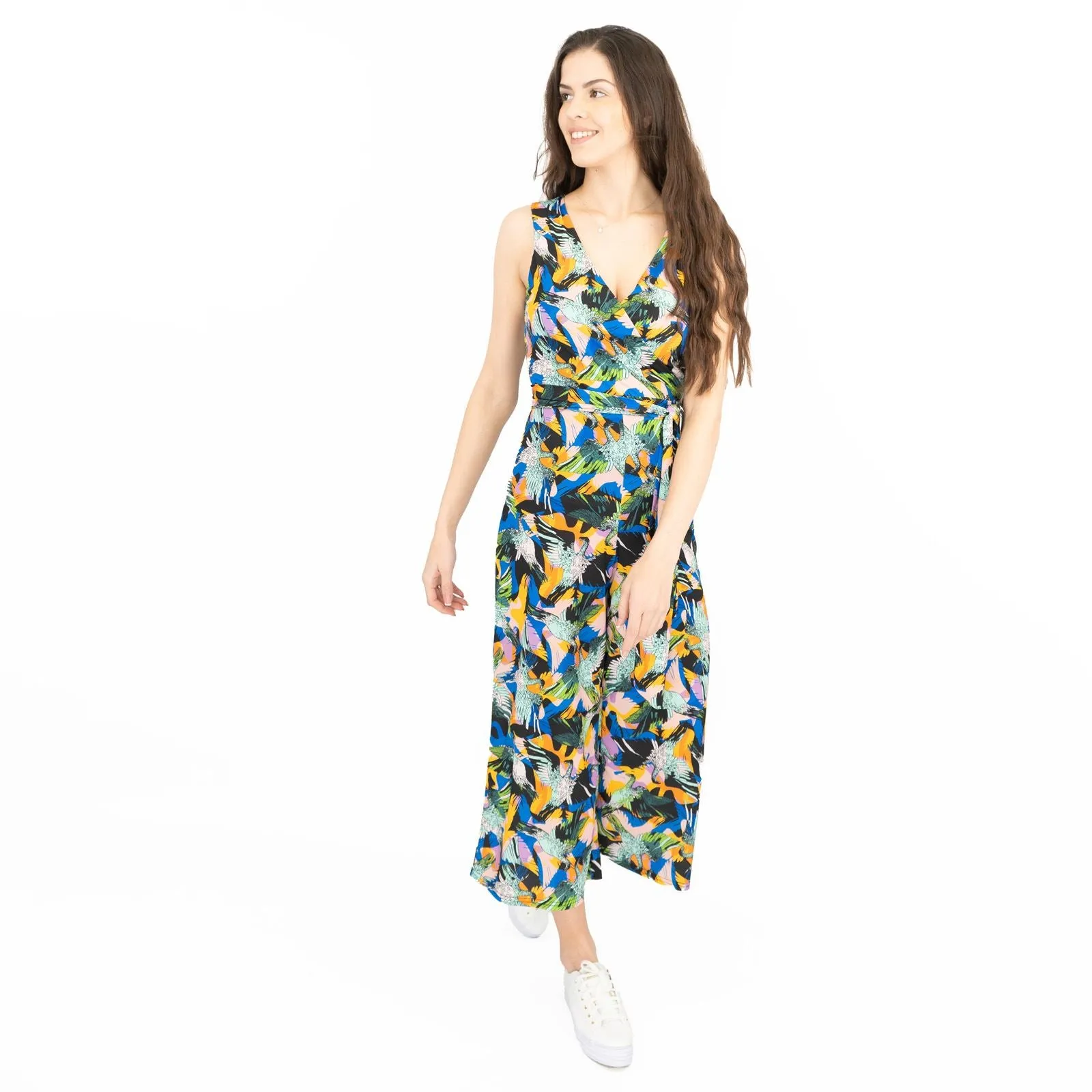 Karen Millen Floral  Sleeveless Wide Leg Summer Jumpsuits