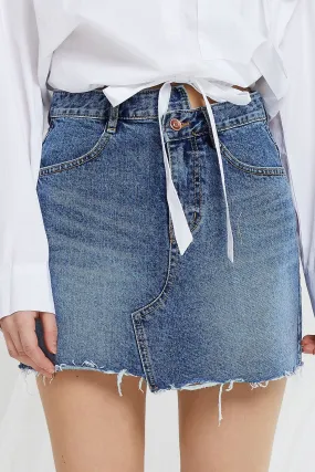 Kennedy Asymmetric Denim Skirt