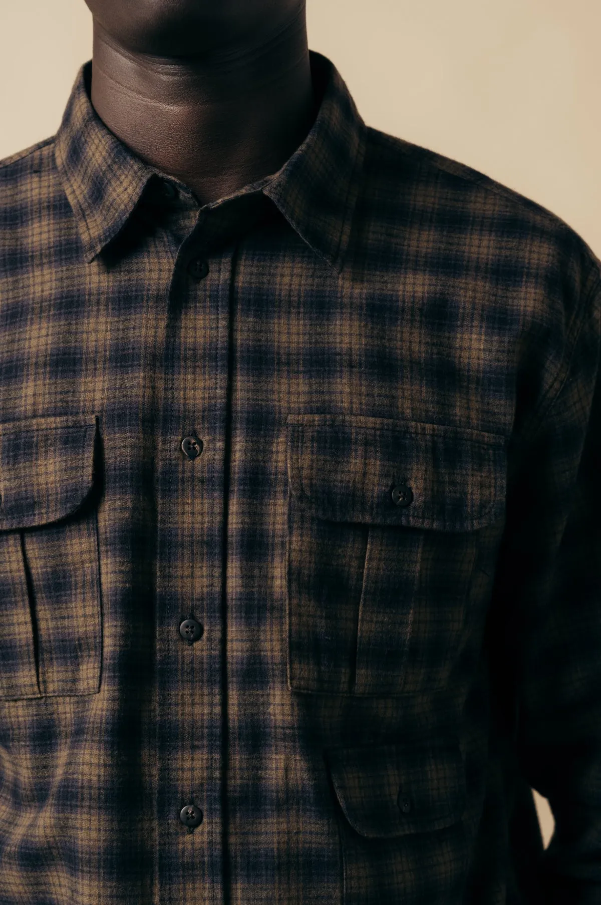 Kinnaird Shirt Charcoal/Khaki Check