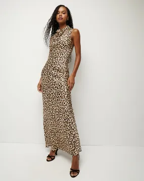 Kura Leopard-Print Column Dress