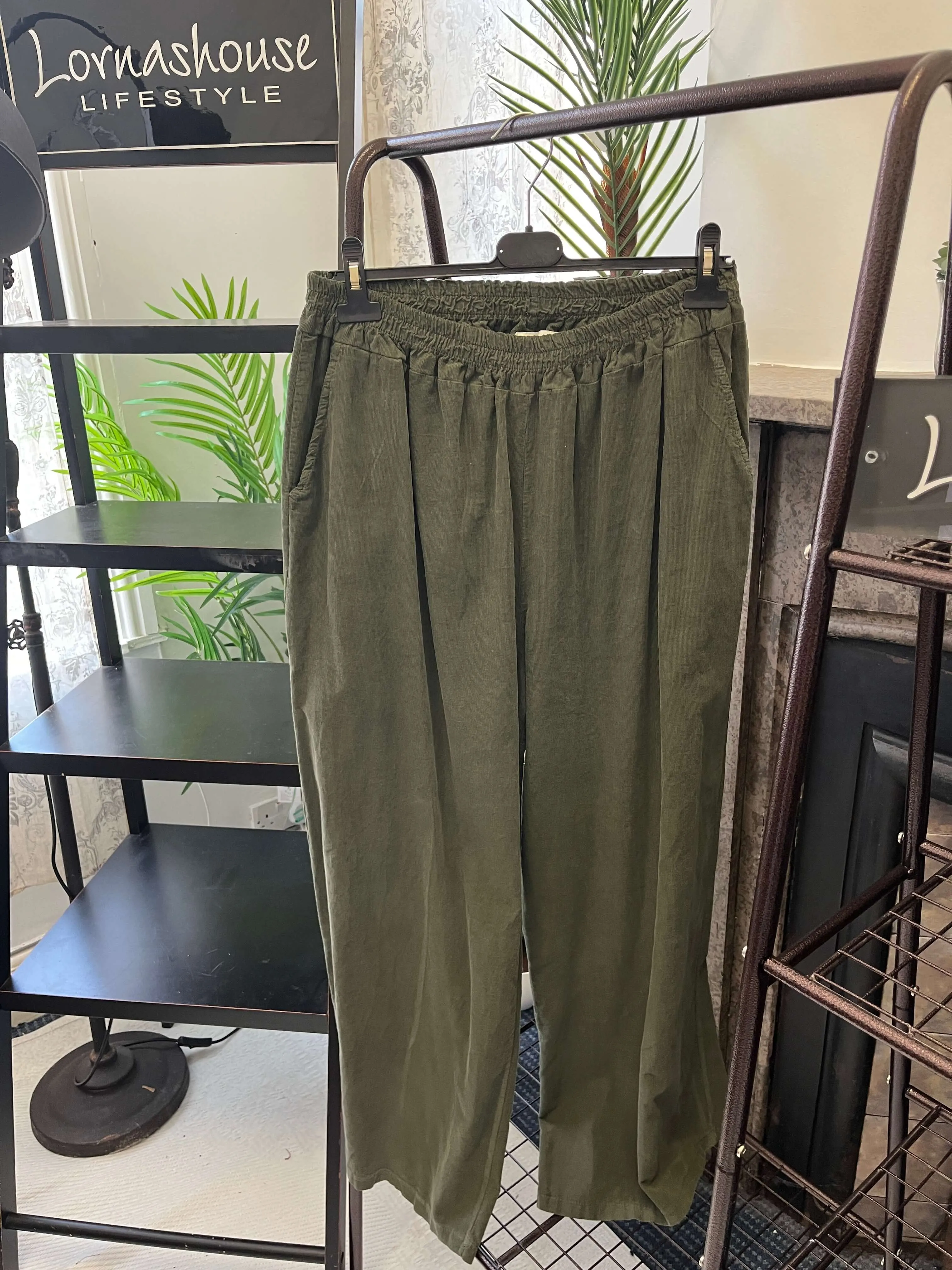 Ladies Needle Cord Palazzo Trouser