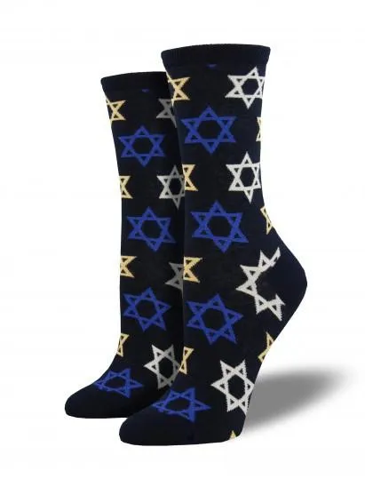 Ladies Star Of David Graphic Socks