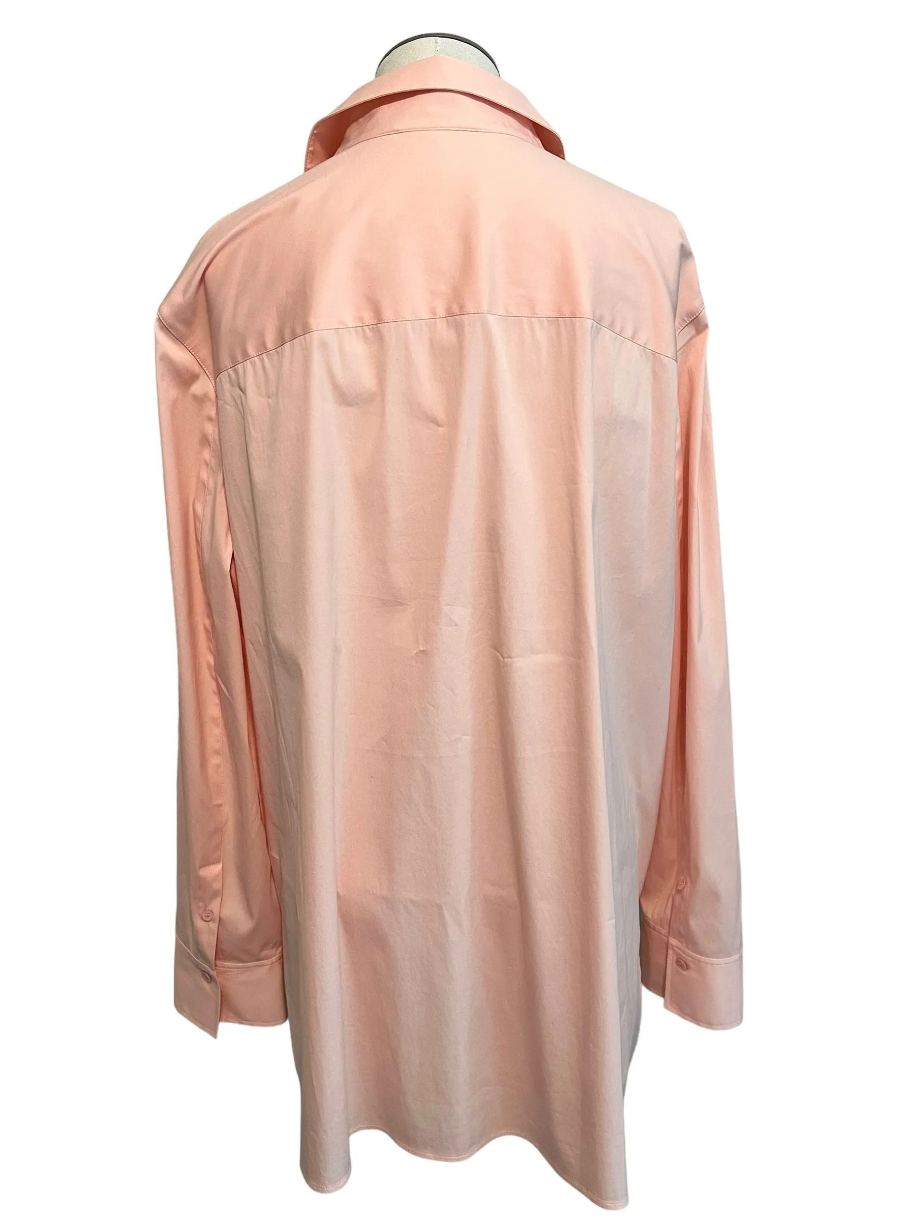 Lafayette 148 Size XL Peach Blouse