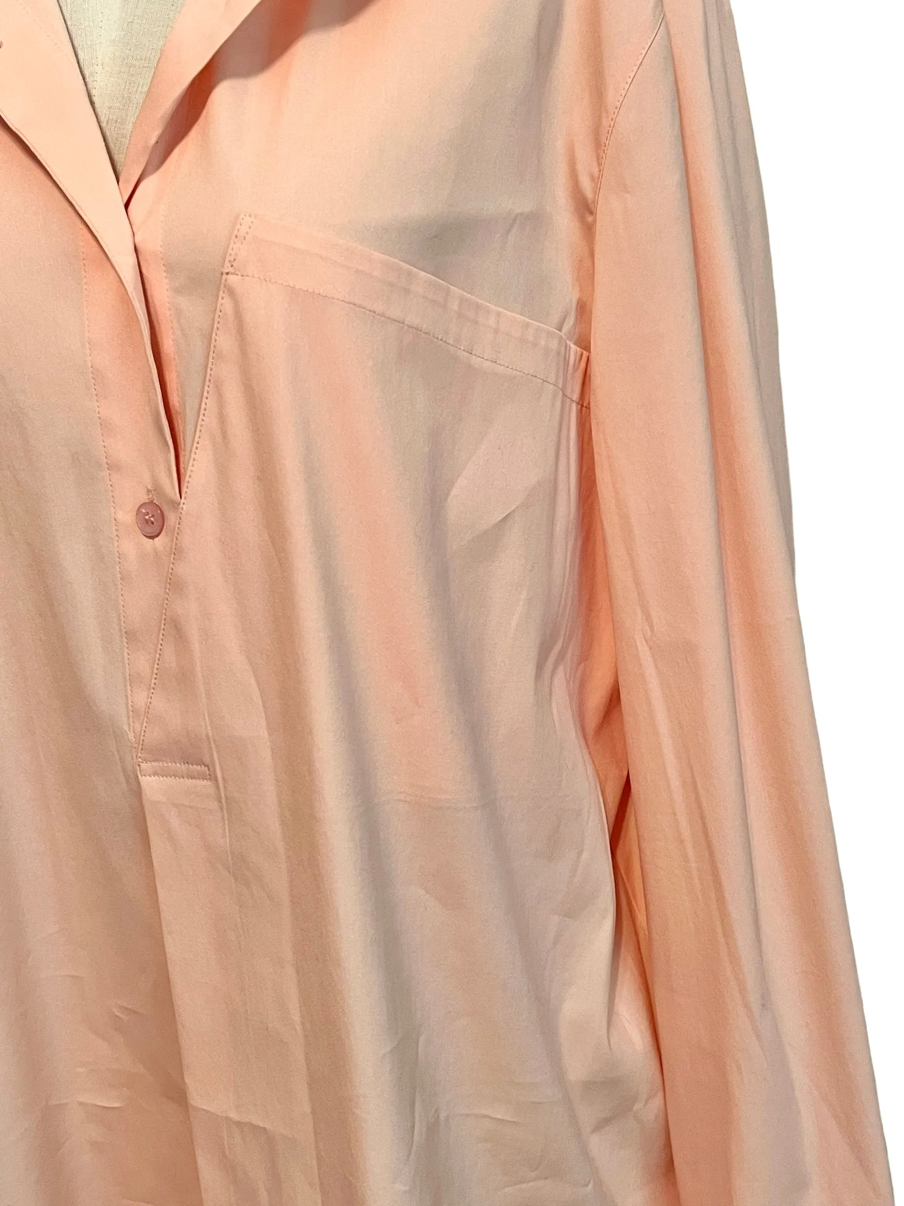 Lafayette 148 Size XL Peach Blouse