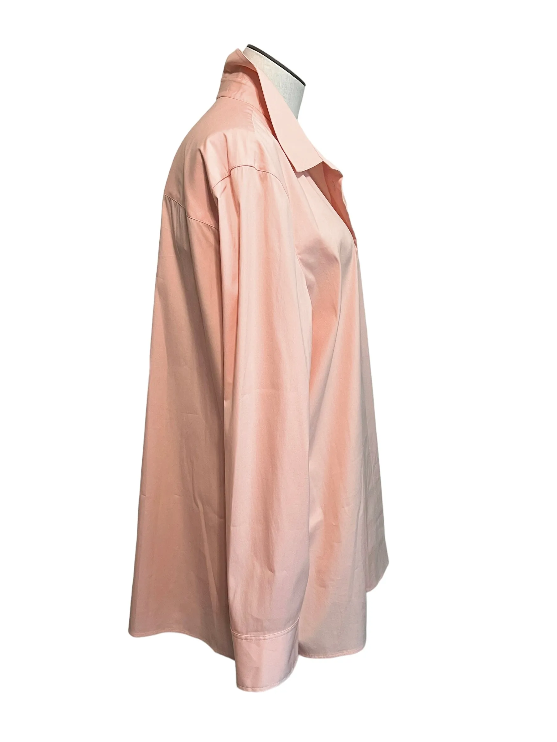 Lafayette 148 Size XL Peach Blouse