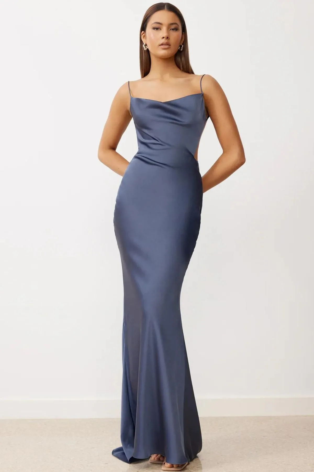 LEXI Dune Dress (Slate Blue) RRP $379